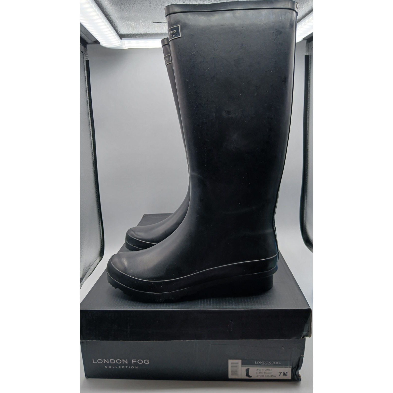 Brand New London Fog Thames Tall Rain Boots Size 7